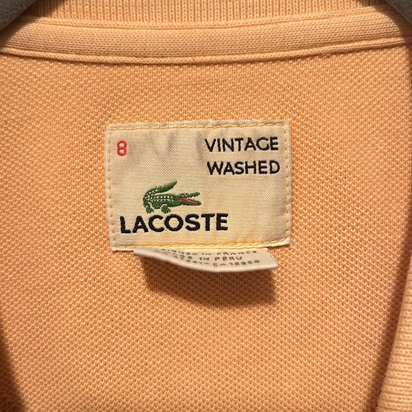Lacoste long sleeve polo size 8 - Picture 3 of 4